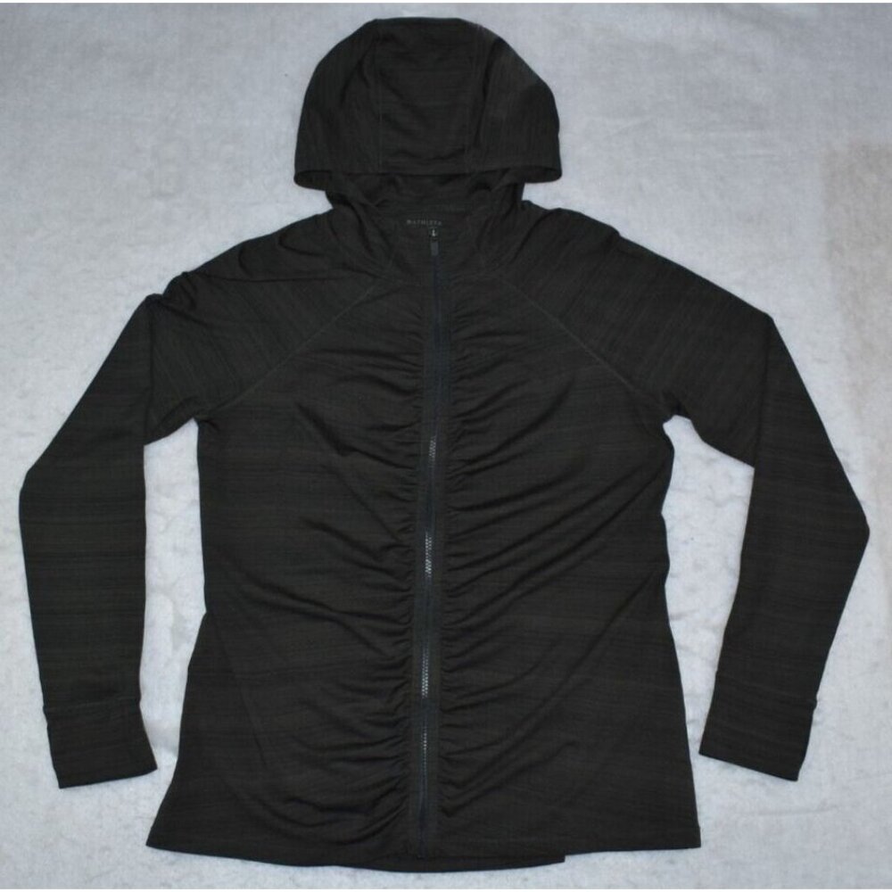 Black Hooded Women's Top